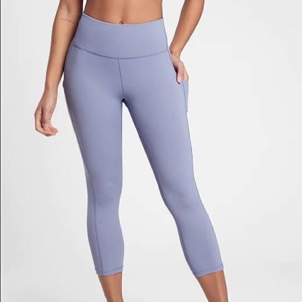 Athleta Ultimate Stash Pocket Running Capri Legging - Dusk Purple